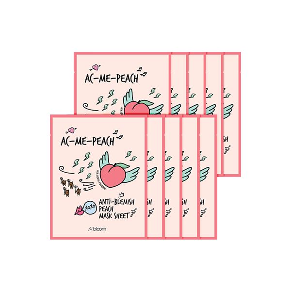 AC-Me-Peach Anti-Blemish Peach Mask (10 Sheets) A'BLOOM 
